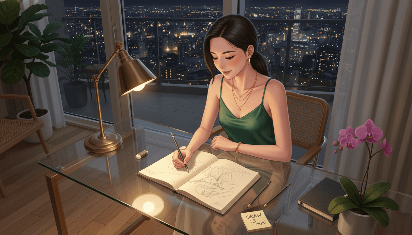 Young man standing confidently at doorway looking out toward bright sunrise, silhouette backlit by golden morning light